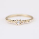 Anel de Noivado Cascavel 0,26 Pts