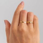 Combo + Kit Aliança Gyn 1,5mm + Anel Brinde Folheado