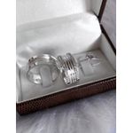 Combo + Trio Alianças Baratas Várzea Grande 8mm Solitário Branco