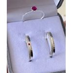 Combo + Trio Alianças Baratas Caldas Novas 3mm Solitário Vermelho
