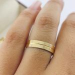 Alianças de Casamento com Risco Alvorada 4mm 
