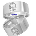 Alianças de Casamento Prata 8mm