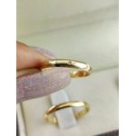 Alianças de Casamento Ouro 18k Abaulada Brilhante - 2.5mm