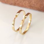 Alianças de Ouro Torcidas Morrinhos 2mm