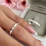 Alianças de Prata Finas Franca 2mm