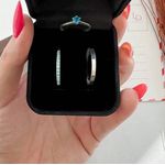 Combo + Trio Alianças Baratas Planaltina 2mm Solitário Azul