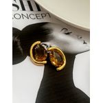 Brinco Pedra Zircônia Dourado 