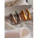 Brinco Biju Orgânico Médio Elegante 