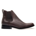 Bota Chelsea com Solado em Couro Nobre - Café