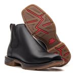 BOTA WORK JUMP COURO HIDROFUGADO - Preta