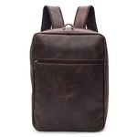 MOCHILA CALIFÓRNIA DON MATUTO EM COURO LEGITMO CAFÉ