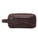 NECESSAIRE CALIFÓRNIA DON MATUTO EM COURO LEGÍTIMO CAFÉ