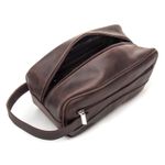 NECESSAIRE CALIFÓRNIA DON MATUTO EM COURO LEGÍTIMO CAFÉ