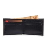 CARTEIRA CLASSIC SLIM COURO FLAY PRETA