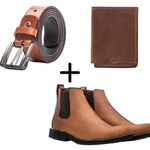 KIT 3 | BOTA + CARTEIRA + CINTO