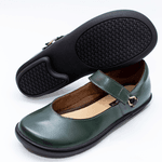 Sapatilha Feminina em Couro Verde 4001 Jota Flex