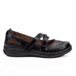 Sapatilha Feminina Couro Preto 4008 Jota Flex