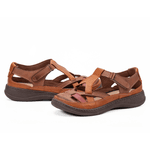Sapatilha feminina em Couro Laranja Cores 4006 Jota Flex