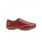 Tênis Casual em Couro Vermelho 901 Jota Flex