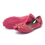 Sapatilha Feminina em Couro Vermelho 3007 Jota Flex