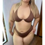 Biquíni Plus Size Aro Único Fio Duplo Marrom 0107.80 Marrom