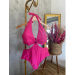 Maiô Plus Size Cut Out Rosa Pink 0160.05 Rosa Pink