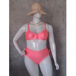 Biquini Meia Taça Caribe Coral fio duplo regulagem 0138.64