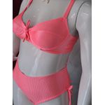 Biquini Meia Taça Caribe Coral fio duplo regulagem 0138.64