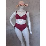 Biquini Meia Taça Caribe Marsala fio duplo regulagem 0138.68