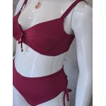 Biquini Meia Taça Caribe Marsala fio duplo regulagem 0138.68
