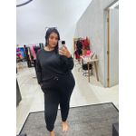 Moletom Plus Size com Lycra Preto 0403.01