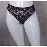 Calcinha Renda Fio Sexy Preta 010.01
