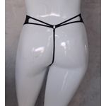 Calcinha Renda Fio Sexy Preta 010.01