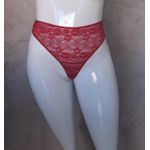 Calcinha Renda Fio Sexy Vermelha 010.02