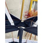 Biquini Meia Taça Leblon Preto e Branco com Hotpant com cós 0133.14