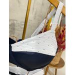 Biquini Meia Taça Leblon Preto e Branco com Hotpant com cós 0133.14