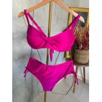 Biquini Meia Taça Caribe Fúcsia fio duplo regulagem 0138.74
