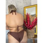 Biquíni Plus Size Cortininha Marrom 0116.11 Marrom