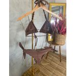 Biquíni Plus Size Cortininha Marrom 0116.11 Marrom