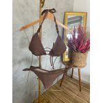 Biquíni Plus Size Cortininha Marrom 0116.11 Marrom