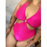 Maiô Plus Size Cut Out Rosa Pink 0160.05 Rosa Pink