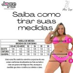 Calcinha Plus Size Preta Fio Duplo Com Viés 026.01