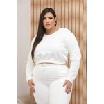 Moletom Plus Size Felpudo Off White 0400.03