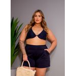 Short Plus Size Preto 0182.02