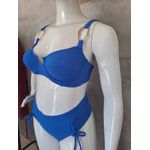 Biquini Meia Taça Leblon Azul detalhe alça fio Duplo 0133.11