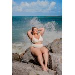 Biquini Meia Taça Caribe Wisor White com calcinha Hot pant 0138.52
