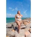 Biquini Meia Taça Caribe Wisor White com calcinha Hot pant 0138.52