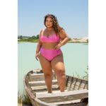 Biquíni Plus Size Faixa Rosa Blush