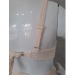 Biquini Meia Taça Leblon Off White detalhe alça fio Duplo 0133.12