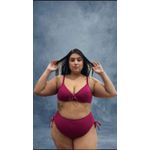 Biquini Meia Taça Caribe Marsala fio duplo regulagem 0138.68